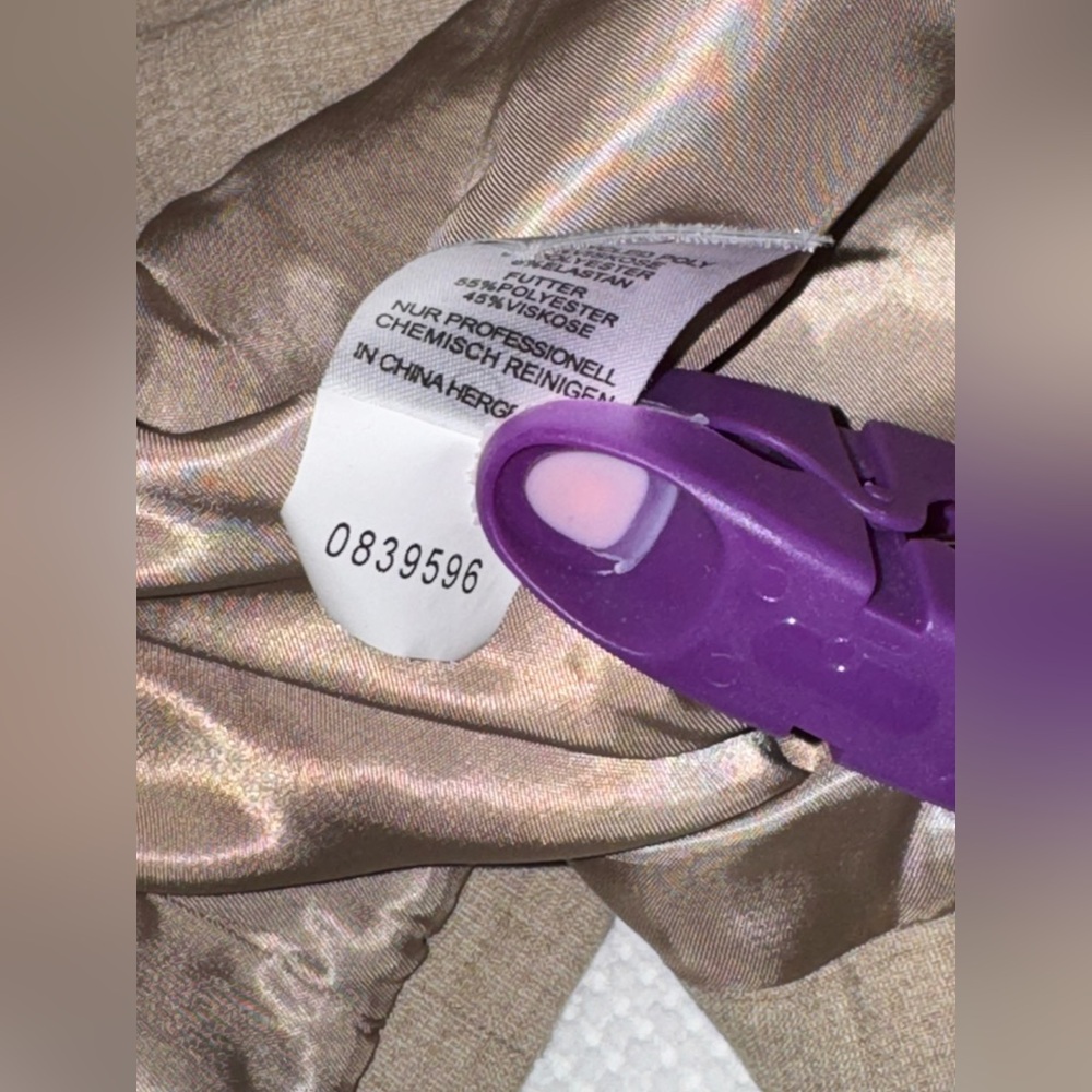 Rachel Zoe Tailored Vest Beige Square Neck Button Front Sleeveless Size 8 - Picture 9 of 12